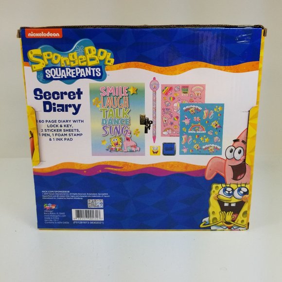 SpongeBob SquarePants Secret Diary Set - New in Box - Picture 10 of 15